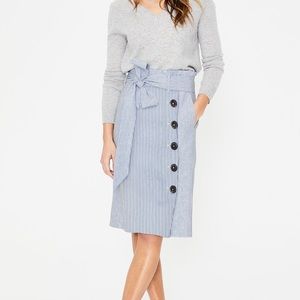 Boden Striped Skirt With Tie